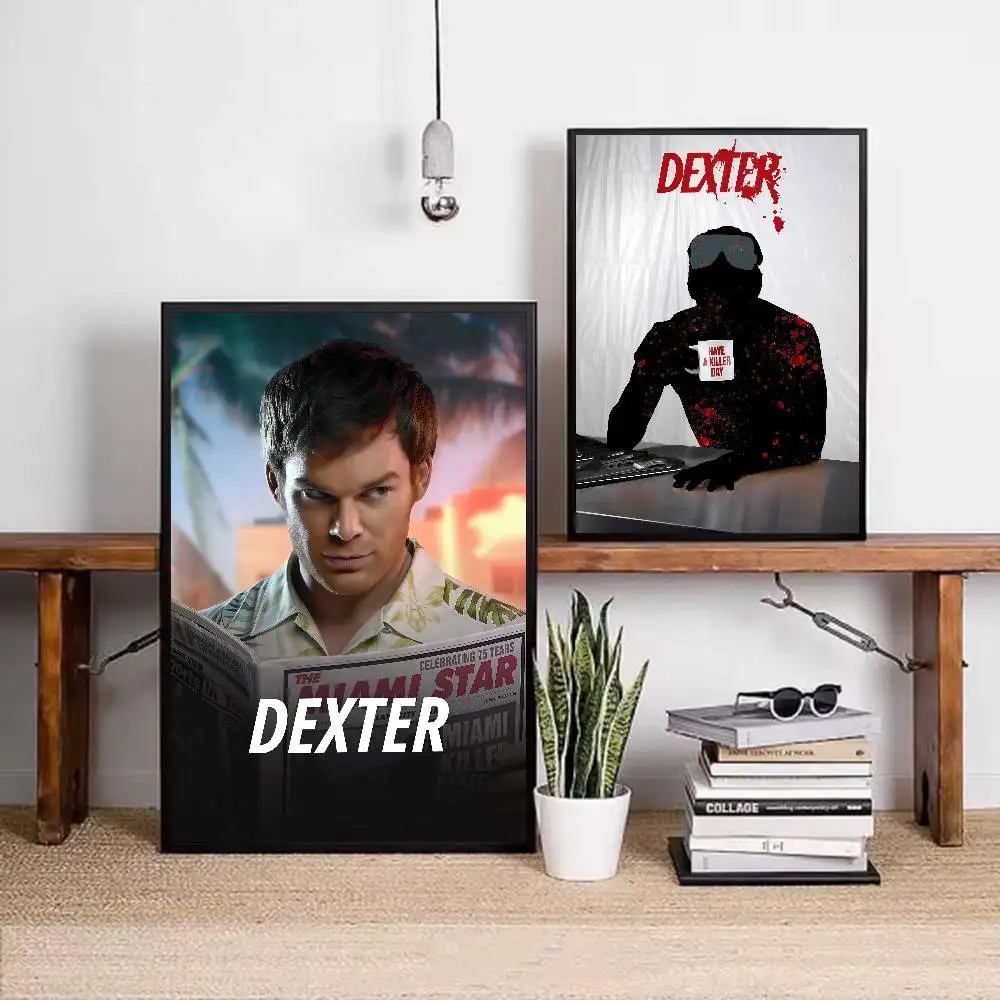 D-Dexter Michael C.Hall Klassisches TV-Poster, klebriger Wandkunstdruck, wasserdicht, für Zuhause, Wohnzimmer, Schlafzimmer, Bar, ästhetisches Dekor