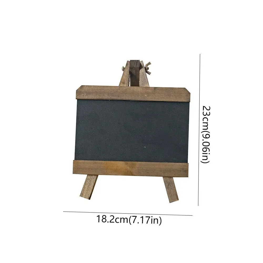 Mini Retro Bar Chalkboard Collapsible Multi-Function Small Wooden Blackboard Writing Board Nordic Style Message Board