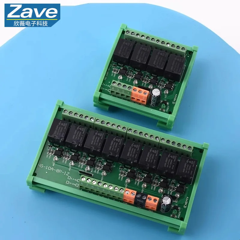 Optocoupler Isolation Relay Module 3.3V 5V 12V 24V IO Card MCU PLC Signal Amplifier Board