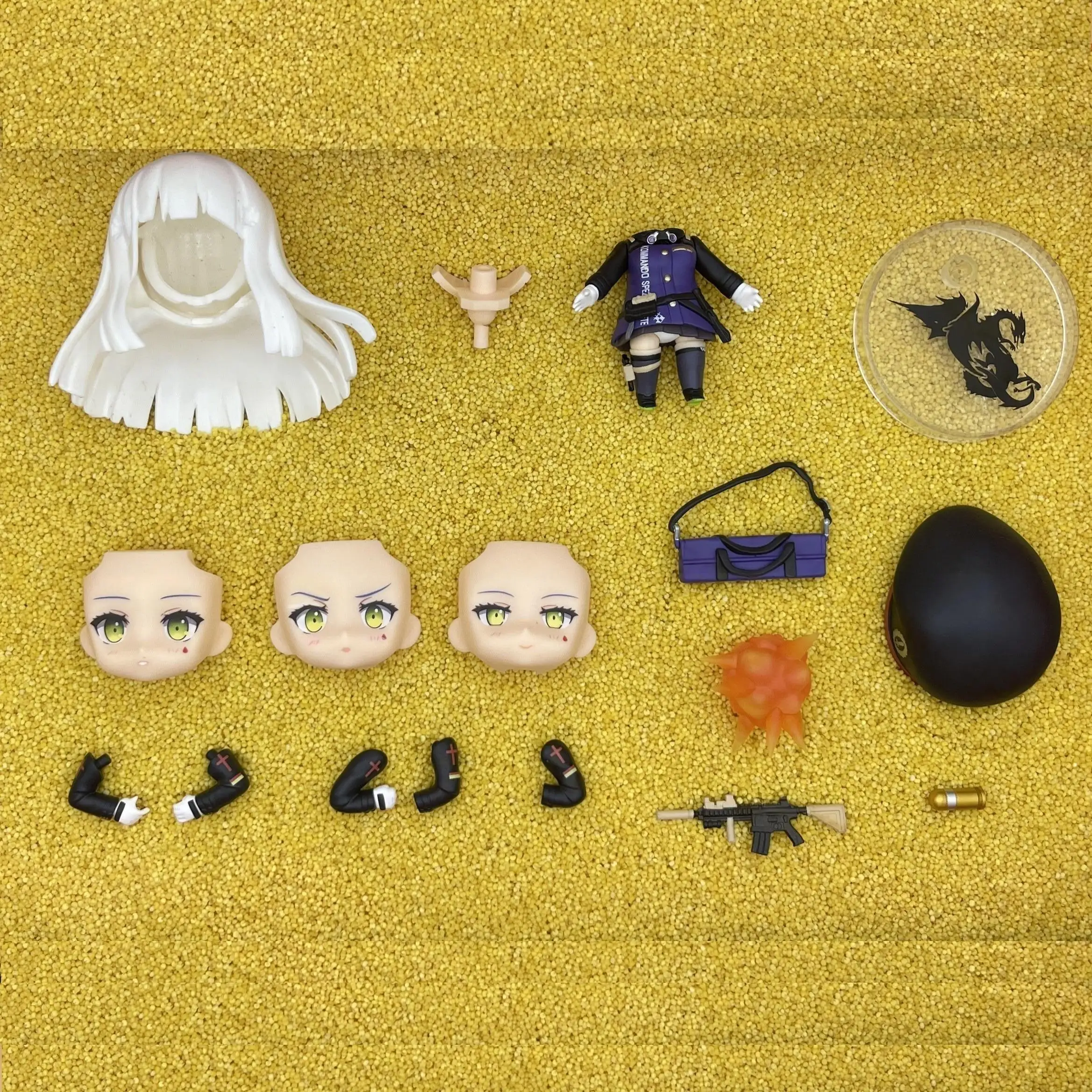 

shaonvqianxian GSC Clay Man Face doll face hair doll accessories