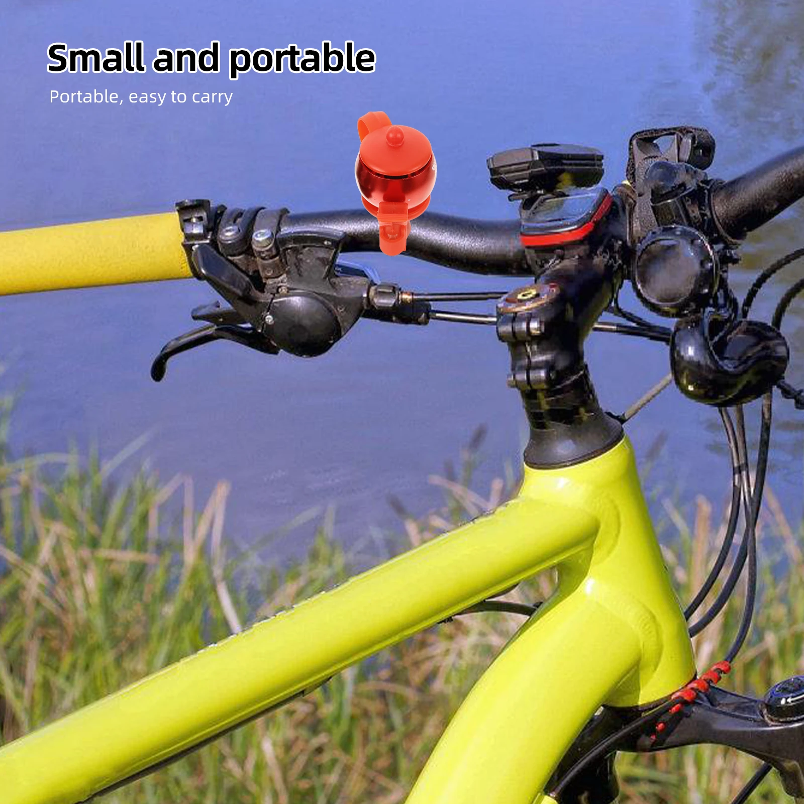 

2Pcs Bicycle Bell Bike Bells Bikes Decorative Accessories Durable Aluminum Loud Sound Handlebar Screw Anti Aging
