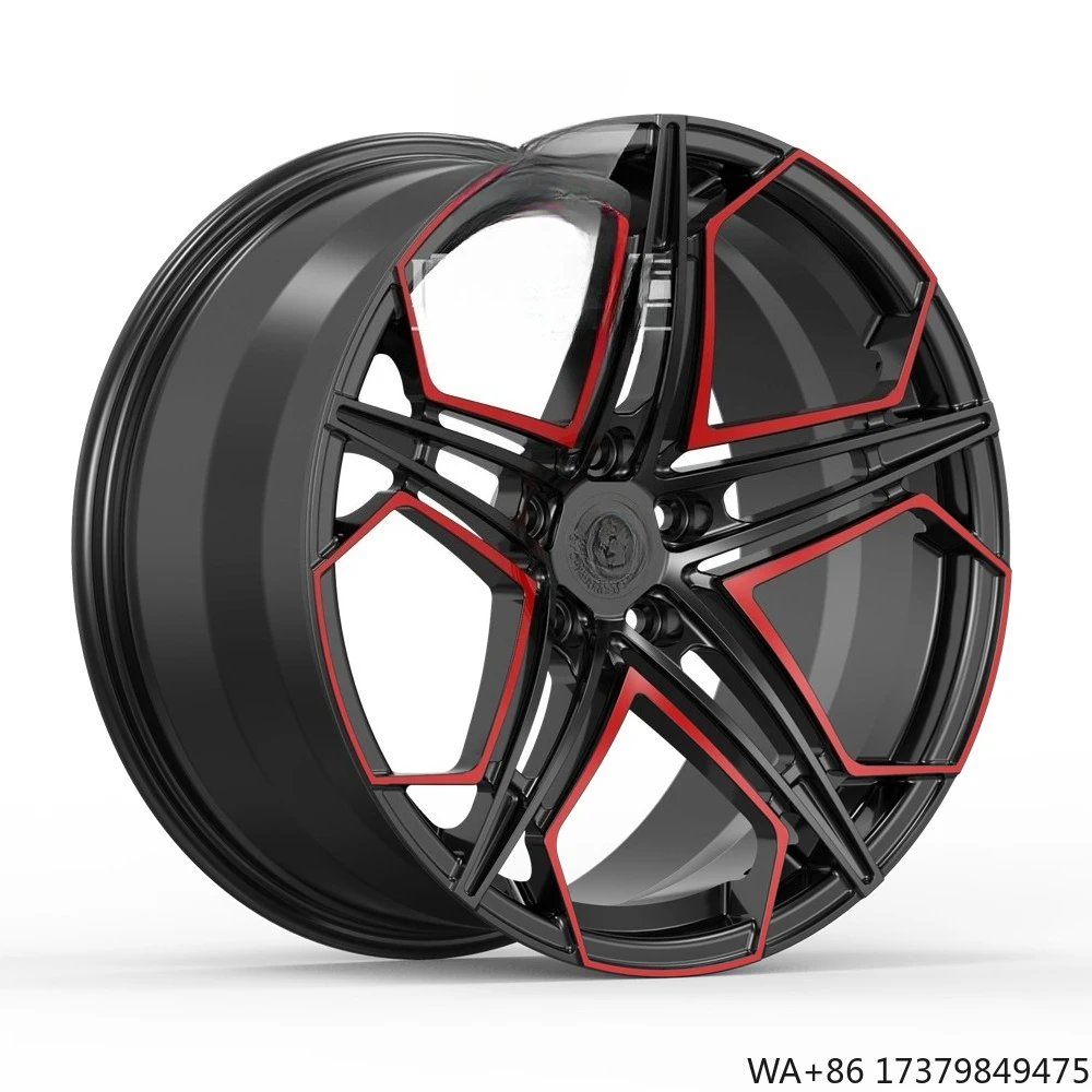 

Factory Independently Designed Forged Wheels Lightweight Double Color Concave Racing Aluminum Alloy Rims 5x112 5x120