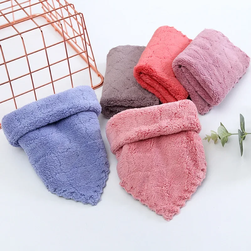 5-Pack 30x30cm Coral Fleece Dishcloths — Soft, Absorbent Hand Towels for Kitchen and Home Cleaning