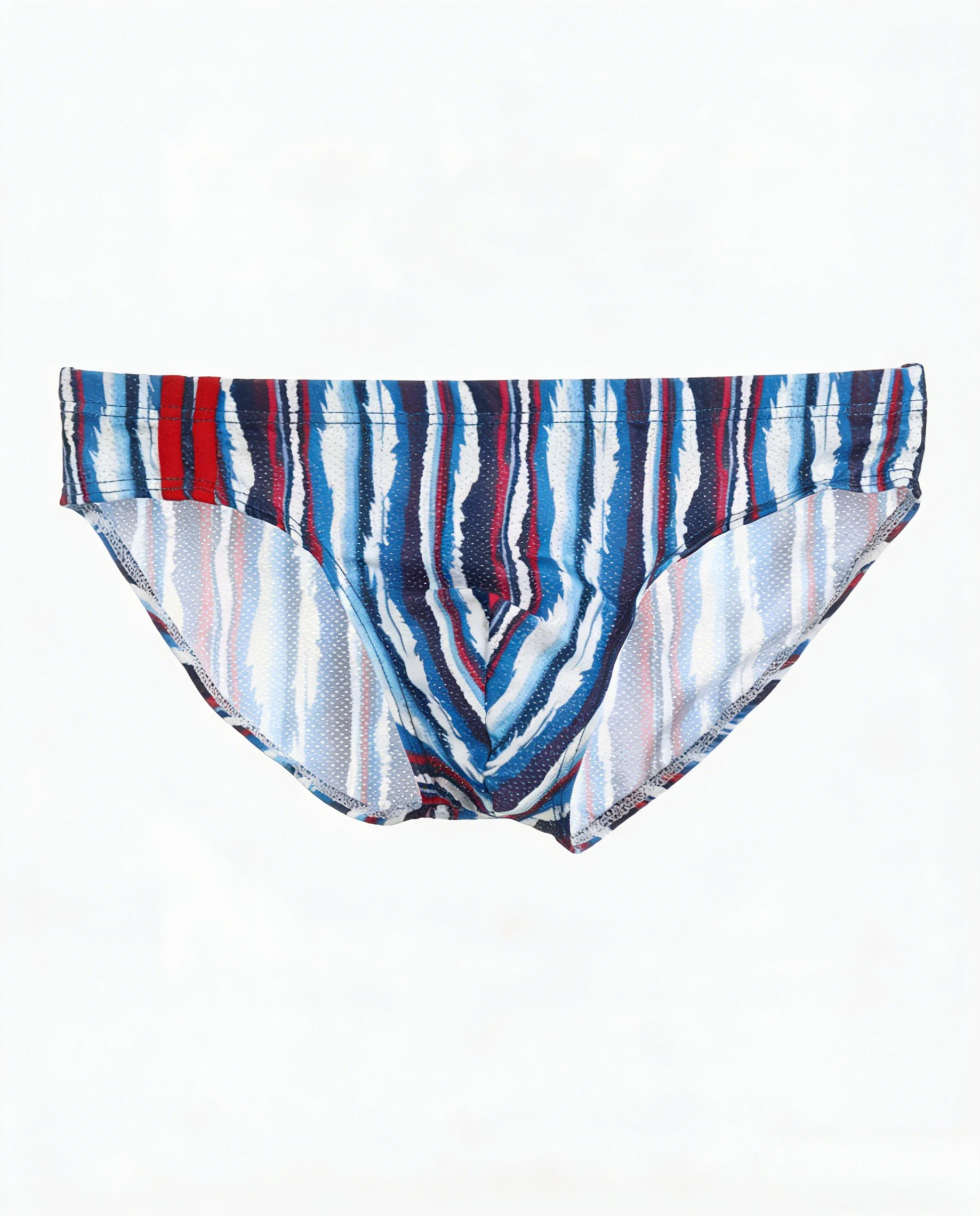 

Мужские трусы-брифы с сетчатыми вставками и U-образным карманом, сексуальные, с принтом, дышащие, комфортные, быстросохнущие, охлаждающие, высокоэластичные, на каждый день