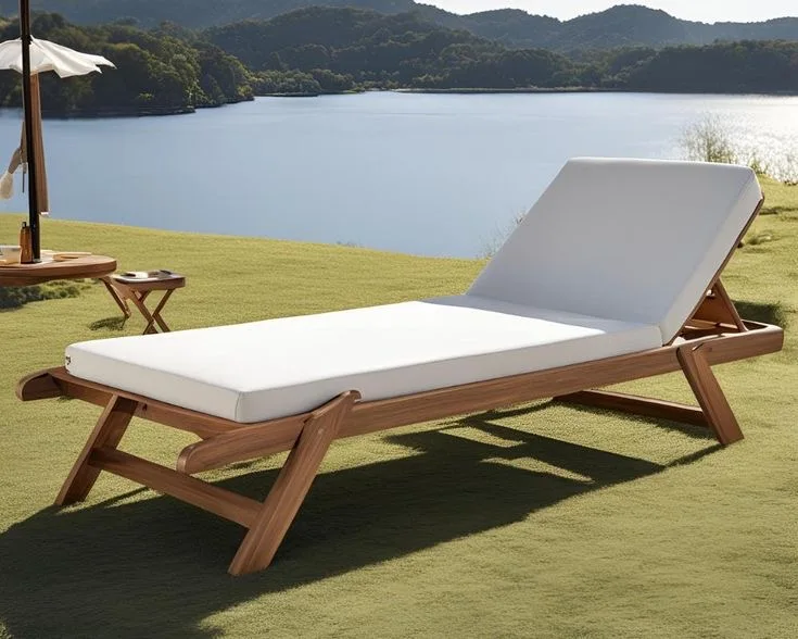 

Garden Swimming Pool Hotel Bed Outdoor Luxury Wood Furniture Sun Lounger Beach Folding Lounge Chaise Chairpromote sales