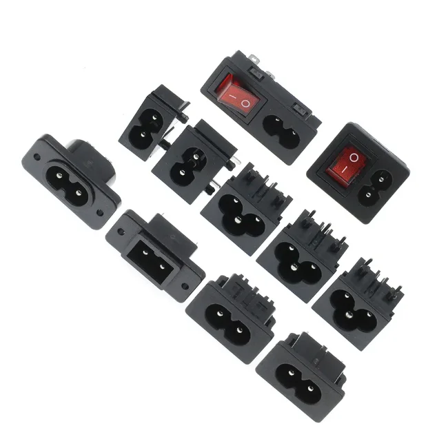 Pure copper power socket with switch 2-hole welding socket DB-01/02/01-03 DB-02/03/04/05/06/07 AC-03D power socket