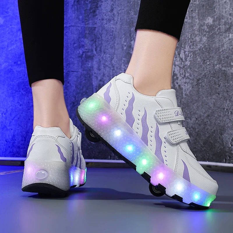 

Roller Sneakers for Kids (Winter 2025): Boys' & Girls' Wear-Resistant Invisible 4-Wheel Auto-Retractable Sports Shoes
