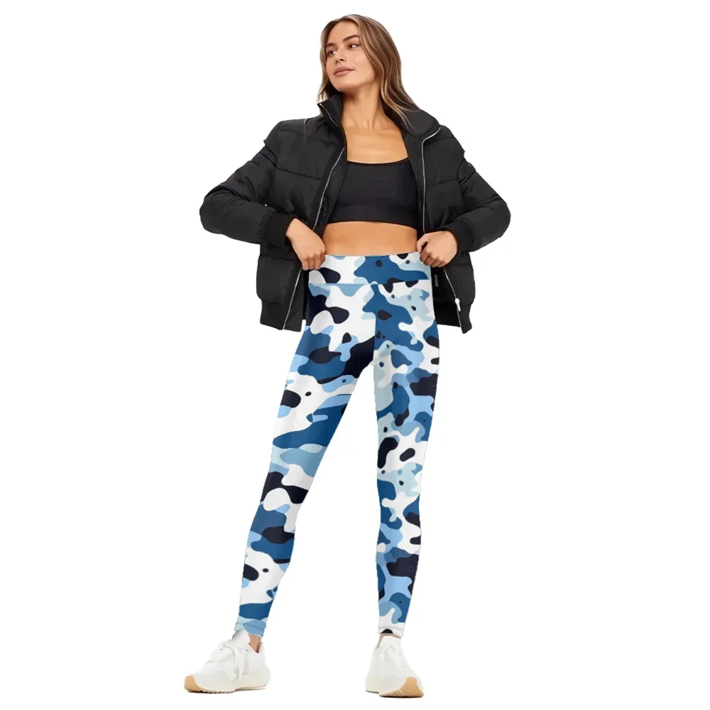High Waist Yoga Pants Camouflage Printed Naked Feel All Season Leggings Slimming Workout Tights Women Trendy Fitness Bottoms