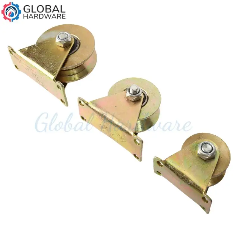 High-Strength Movable Door Heavy Duty Guide Wheel: 80MM Triangle Pulley with U-Shaped Bearing Groove
