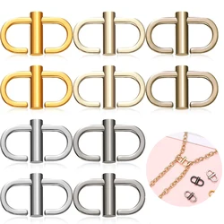 10 Adjustable Metal Buckles Links Tiny Clip Chain Strap Length Shortener Clasps for Handbags Strap Hardware Making Accessories