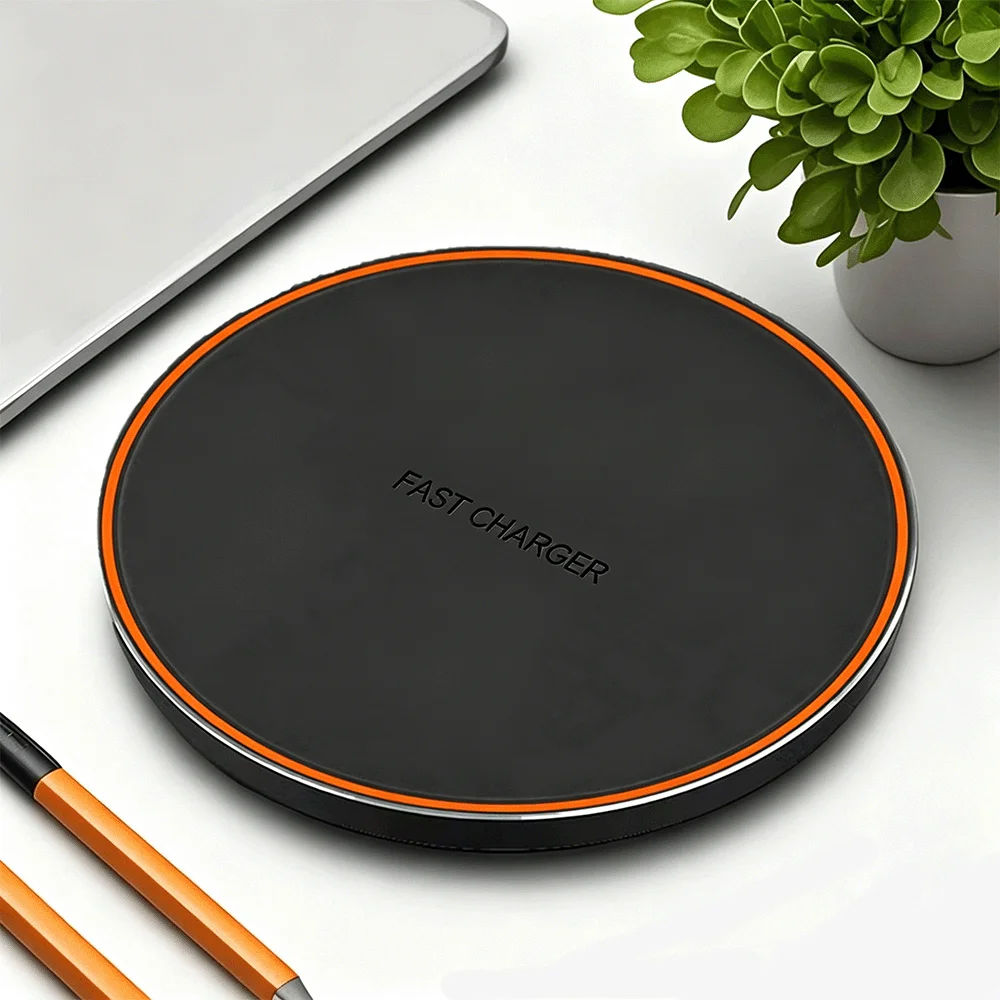 30W Wireless Charging Pad Stand, Fast Induction Charger Compatible with iPhone 12-17 Pro Max, Samsung S25 S26, Xiaomi Phones