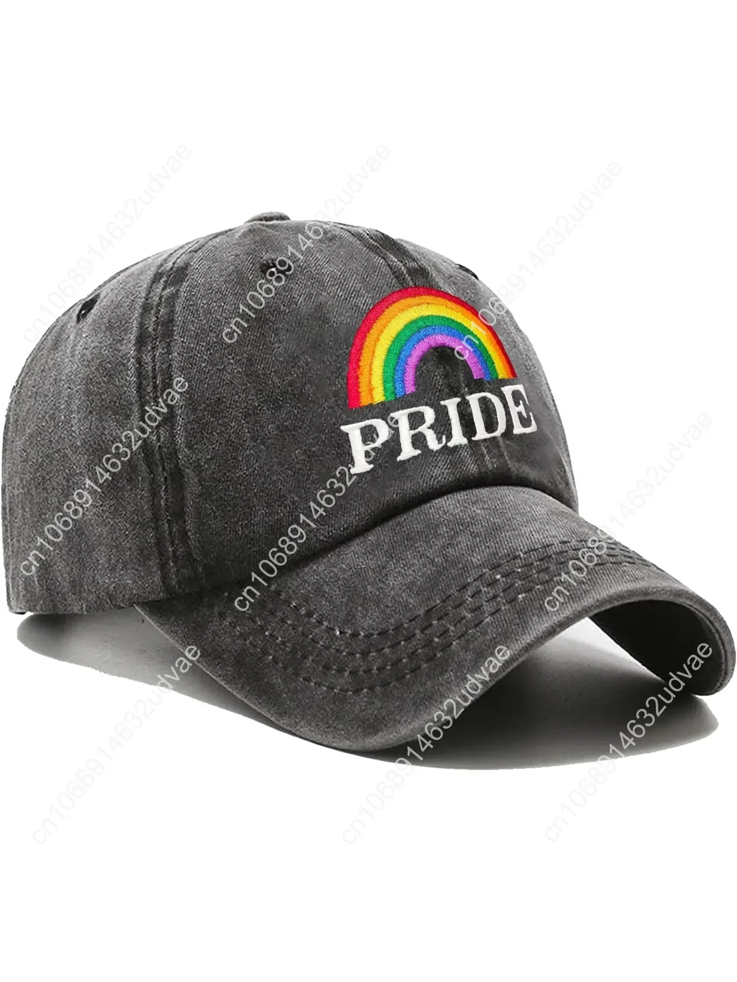 

Pride Embroidered Baseball Cap LGBTQ Rainbow Hat Adjustable Dad Hats for Men & Women Gay Pride Accessory