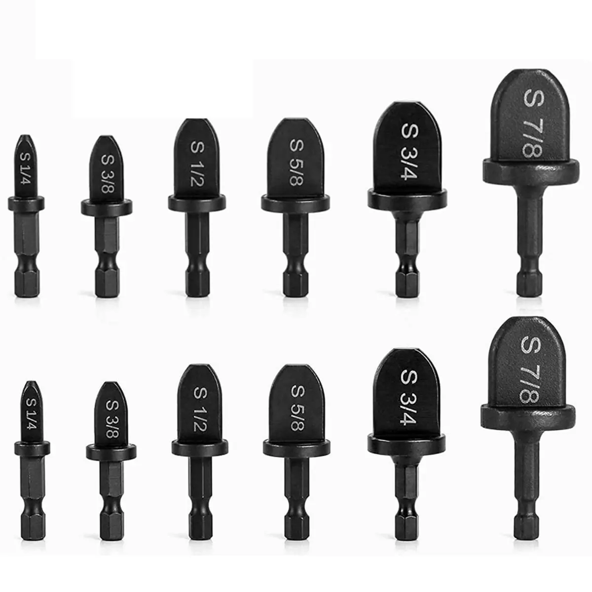 A58Z 12Pcs HVAC Repair Kit, Air Conditioner Tube Expander Tool, Manual Pipe Swage Tool for Soft Copper Tubing 1/4'' to 7/8''