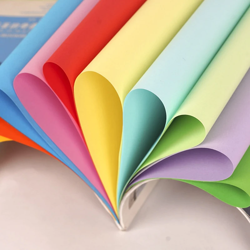 Bview Art 100 Sheets Colored Paper A4 Colored Printer Paper Color Paper Decor 10 Assorted Colors Paper for Kids DIY Arts Crafts