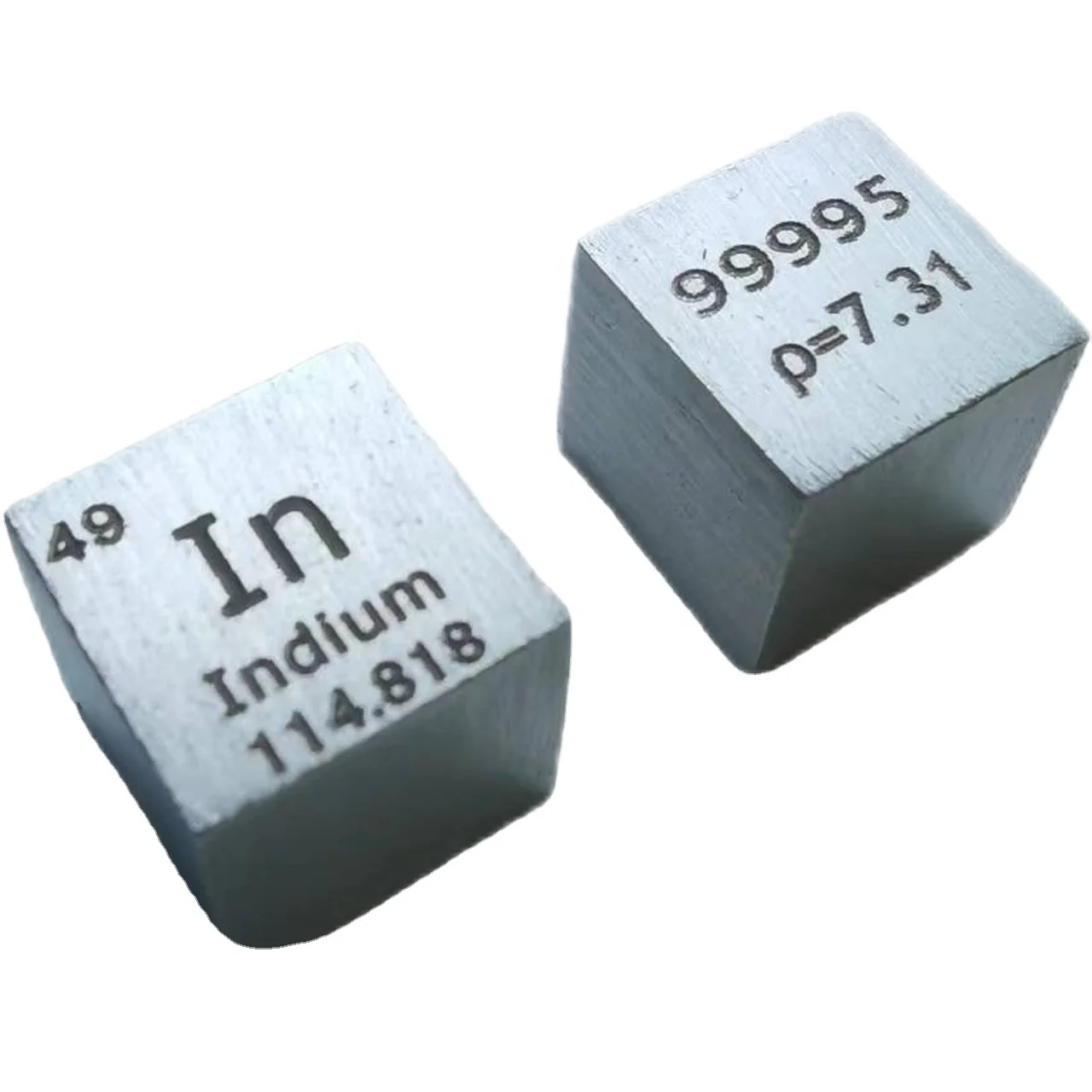 Element Cube Indium  Metal  In Cube 10mm Density  Cube For Sale