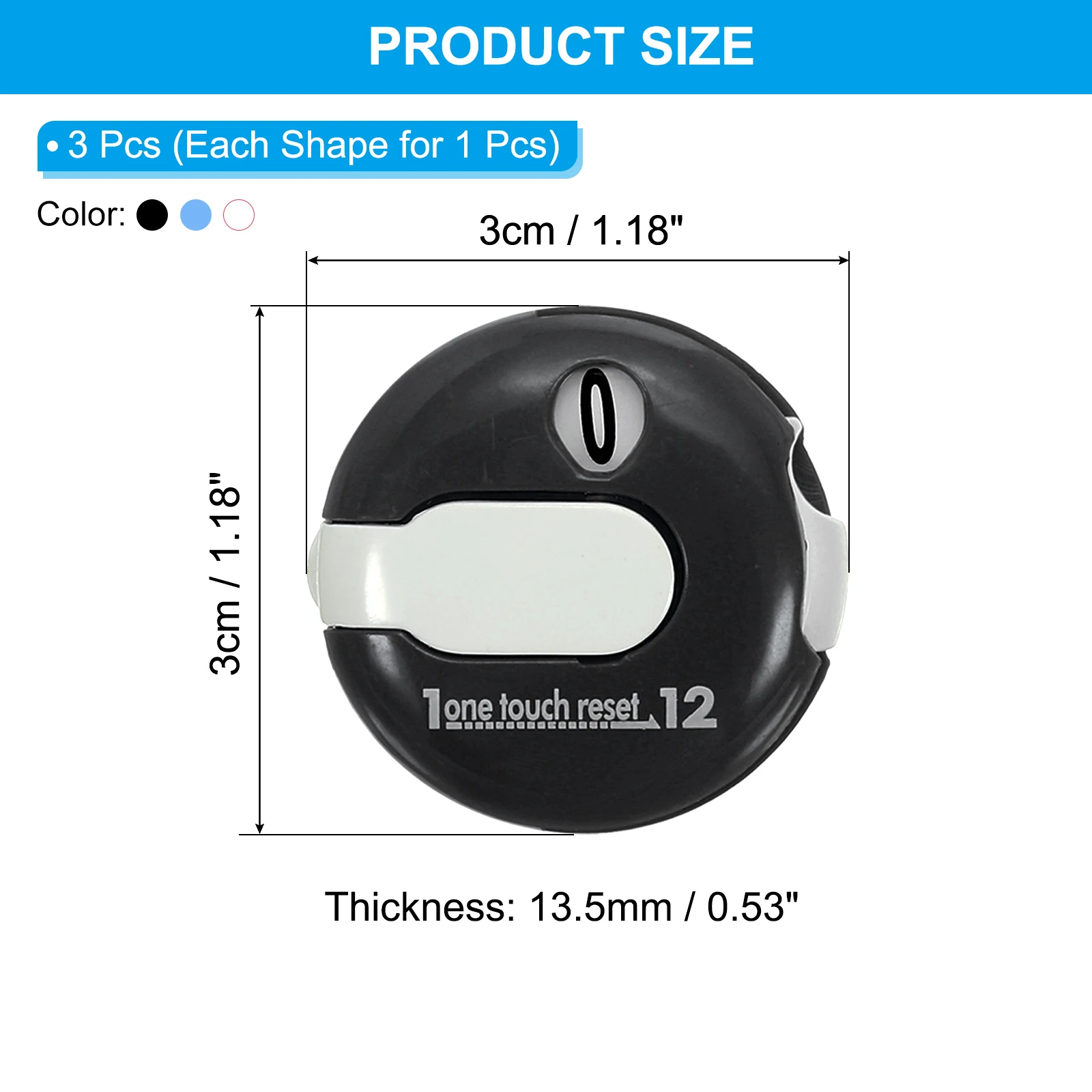 2/3pcs Golf Score Counter Mini Golf Shot Stroke Attachment Counter Clicker Clip Portable Easy Reset for Golfers Glove Bag Hat