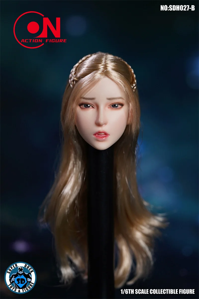 سوبر داك 1/6 SDH027 أنثى مثير رئيس نحت الشعر زرع رئيس نحت نموذج صالح 12 ''الجندي شاحب عمل الشكل دمى الجسم #5
