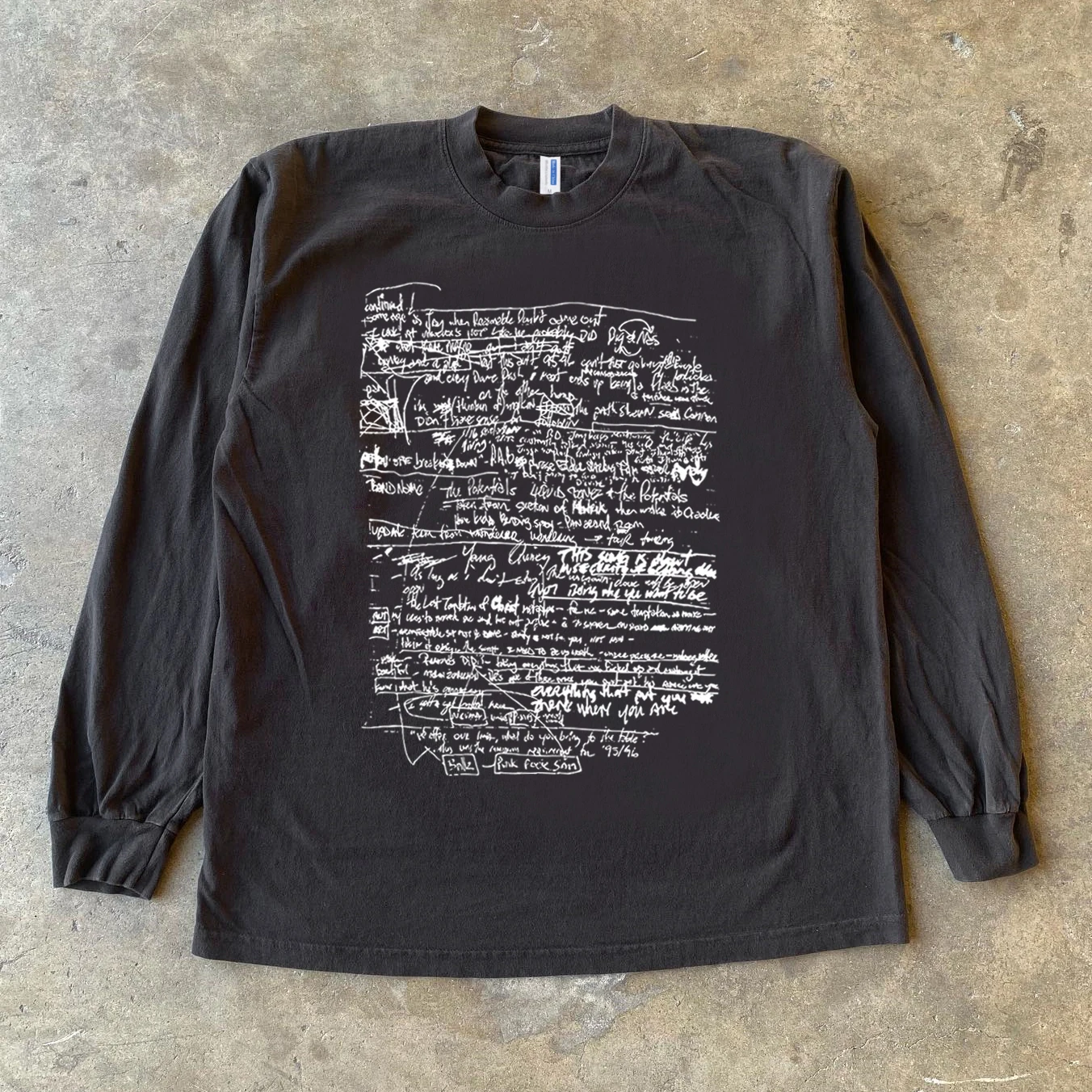 Cheng Story Long Sleeve Cotton T-Shirt 300g Heavyweight Casual Loose Fit for Students And Couples Versatile And Comfortable