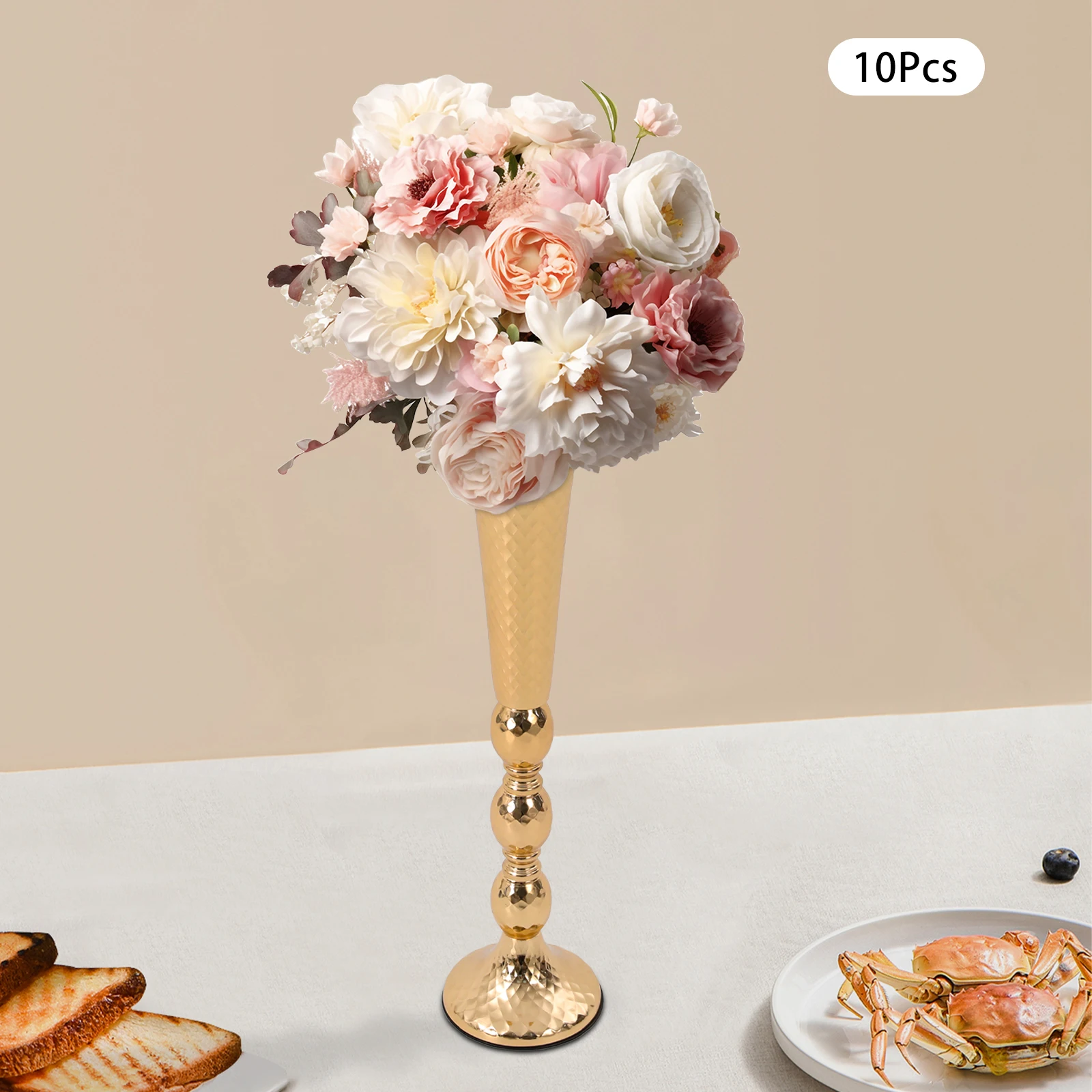 

Flower Vases for Wedding, Set of 10 Tall 60cm Vase Stands, Wedding Centerpiece Decor, Party Event Floral Arrangement Supplies