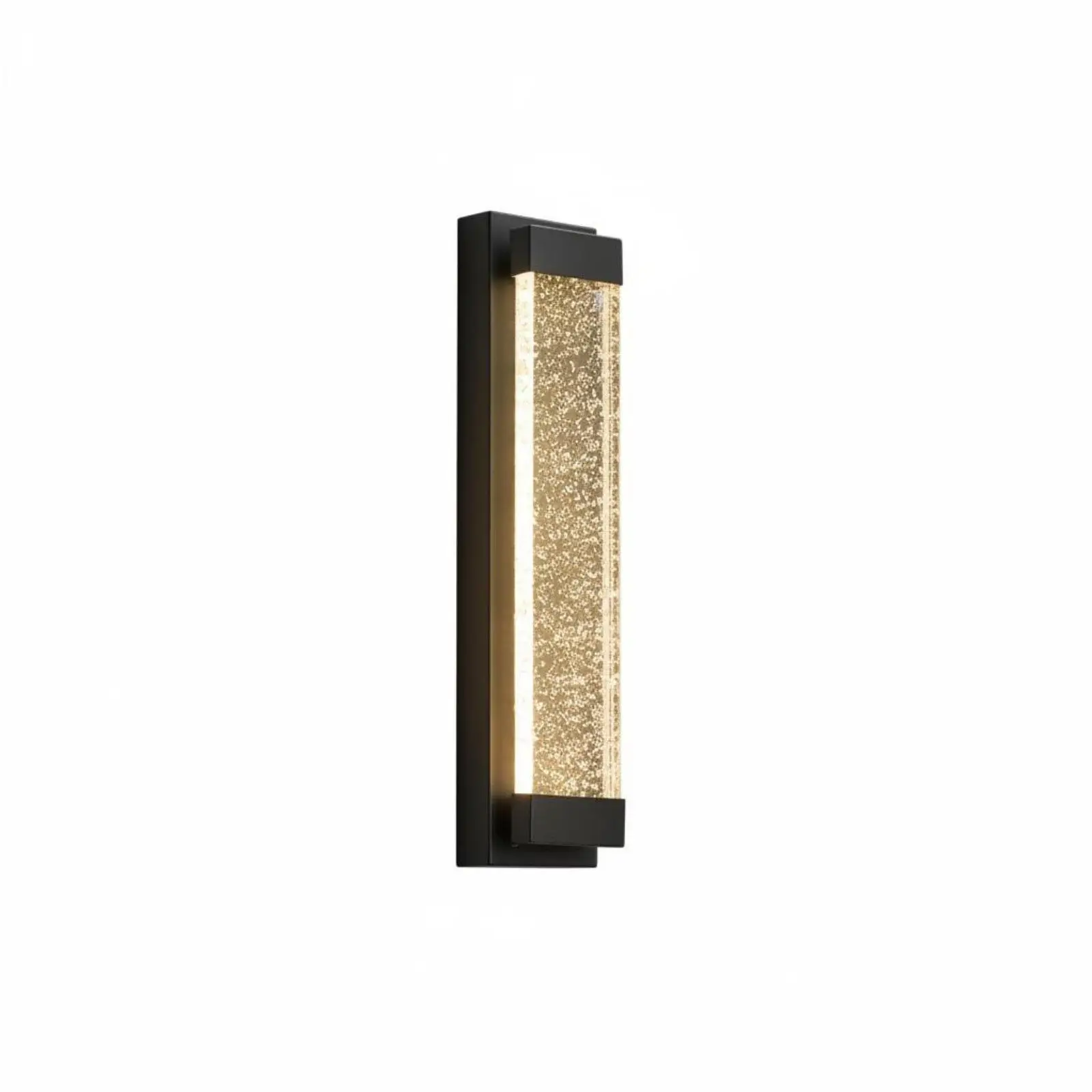 Minimalist Outdoor Wall Light Weather Resistant Crystal Wall Light Long for Door, Balcony, Corridor
