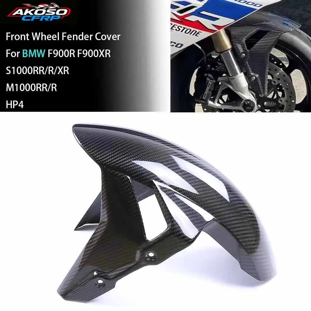 Carbon Fiber Motorrad Kotflügel Für BMW F900R F900XR S1000RR/R/XR M1000RR/R Kotflügel Vorne Abdeckung Splash zubehör Mit M Logo