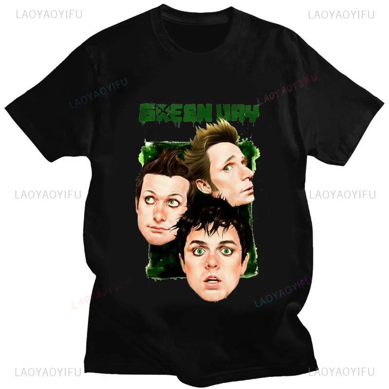 

New Arrival Green Day Print Tshirt Men Women Fashion T Shirt Novelty Funny Streetwear Cotton Comfortable Tee Shirt Streetwear