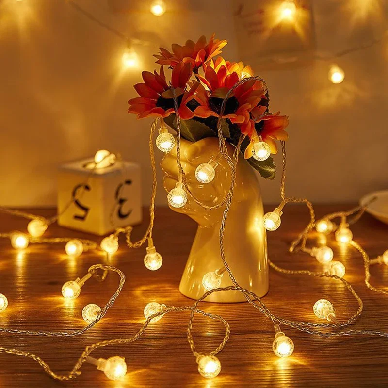 Bola de luz ambiente Bubble Star Light, adequado para vários festivais, jardim, camping, ao ar livre, corda de luz decorativa, 1.5-3m