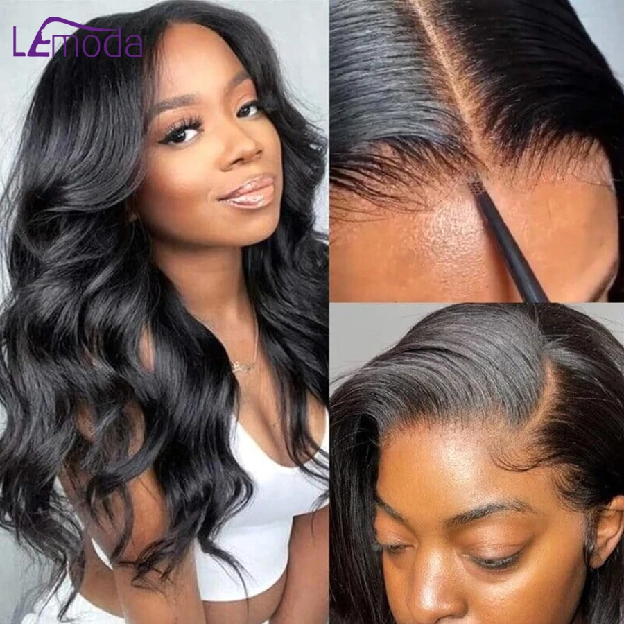 Bye Bye Knots 7x5 HD Lace Front Wig Wear and Go Glueless Wig Human Hair Bleached Knots Pre Plucked Lemoda Virgin Hair180 Density