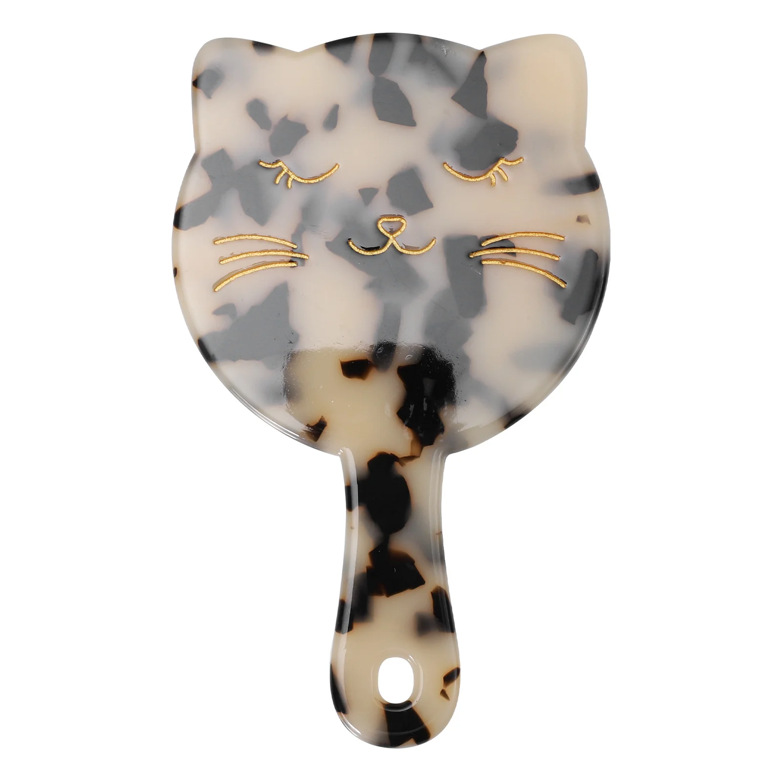 1 pz specchio per trucco effetto marmo portatile design compatto portatile specchio riflettente HD accessori per il trucco