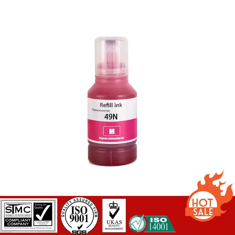 Recambio de tinta de sublimación Compatible, tinta de transferencia térmica para impresora T-49N T49N, Epson SureColor F170/F570