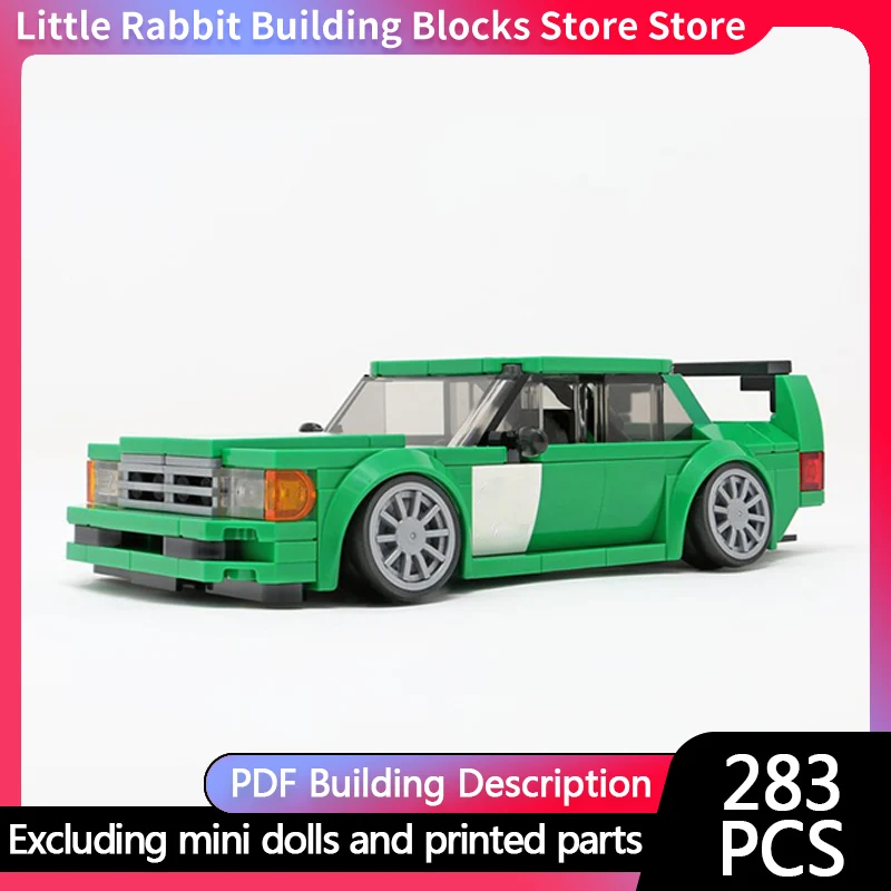 Speed Racing Car Model MOC Building Bricks 190 Evo Racing Car Modular Technology Children Holiday Gifts Assemble Toy Suit