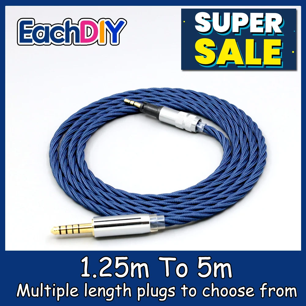 

99% Pure Silver OCC Graphene Alloy Full Sleeved Earphone Cable For Sennheiser HD 4.30i 4.30G 4.40BT 4.50BTNC 400S 450BT LN008580