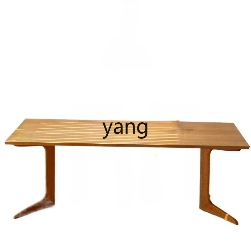 

LTT Nordic all solid wood dining table rectangular whale desk small household dining table