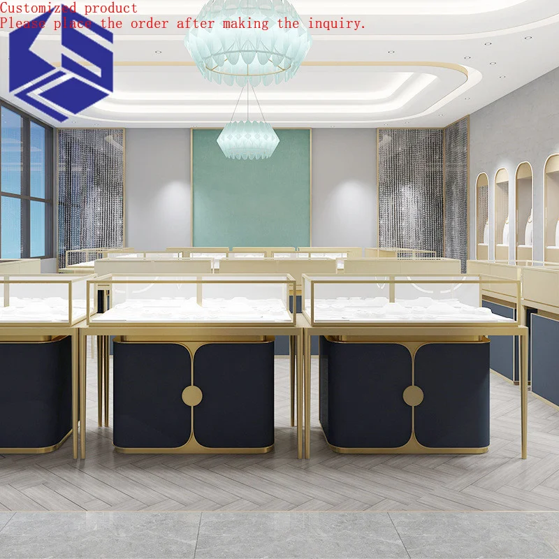 

Custom.Gold and Jewelry Chain Store Display Cabinet