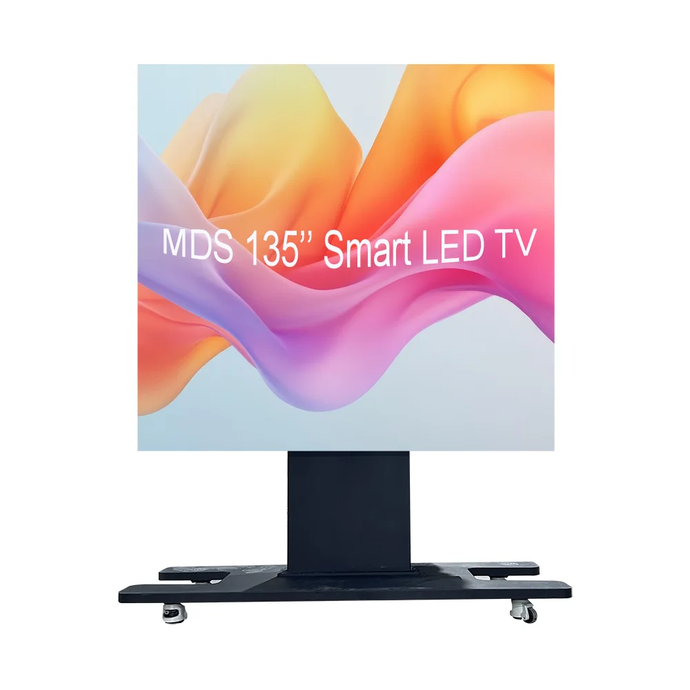 New Moveable Foldable Smart  LED Display 135inch 2K 4K Large TV Screens P0.9 P1.25 P1.56 COB GOB Folding TV Screen