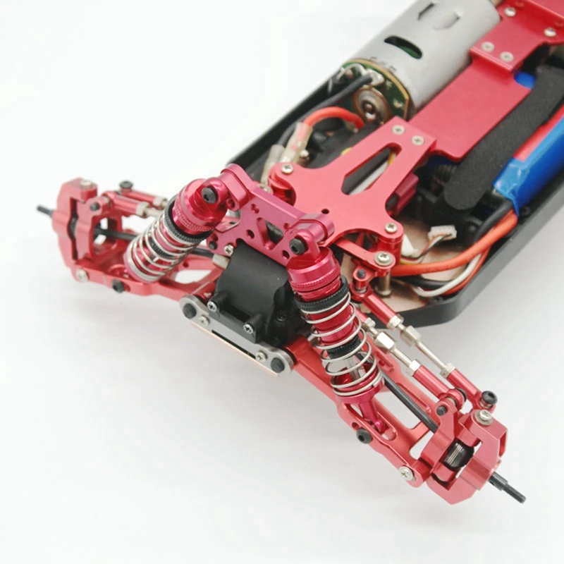 قابل للتعديل جميع المعادن امتصاص الصدمات المثبط ، Wltoys 144001 ، 124019 ، 124018 ، RC سيارة ترقية أجزاء ، اكسسوارات ، 4 قطعة