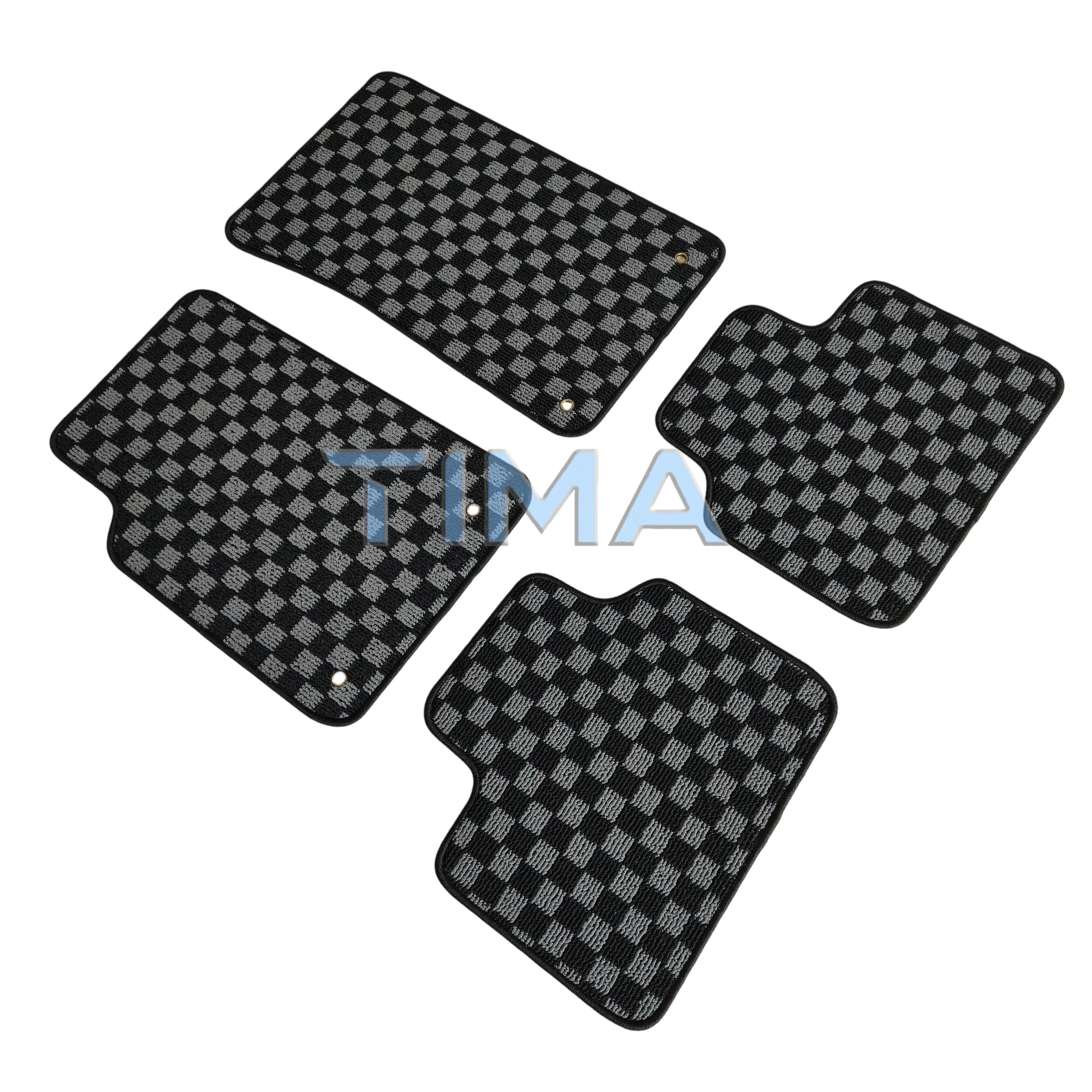 Water-absorbent and waterproof JDM Checkerboard Car Floor Mats For Pontiac G8 Left Hand Driveor