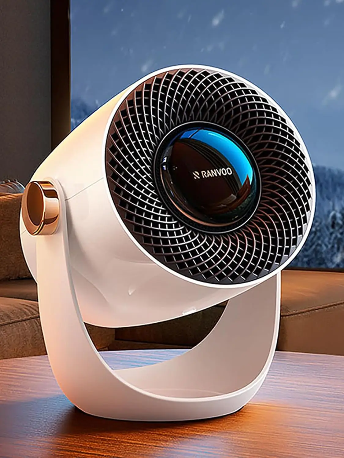 

Graphene Portable Heater, 120° Tilt, 10X Safe Protection, White