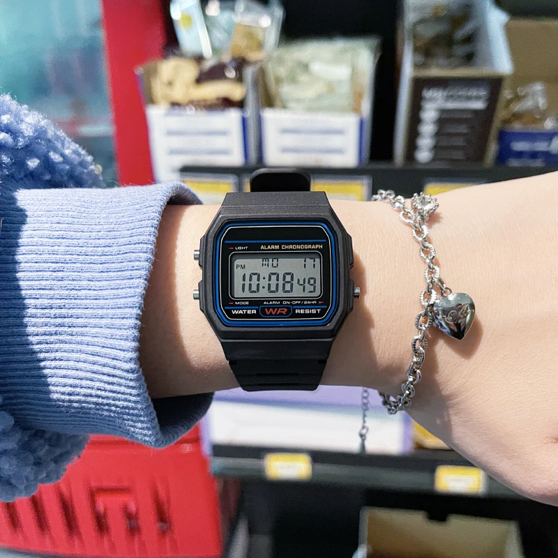 الرجال الفاخرة الفولاذ المقاوم للصدأ الرقمية العسكرية Armys الرياضة Led مقاوم للماء ساعة معصم ساعة موضة كرونوغراف ساعة اليد 2026 #3