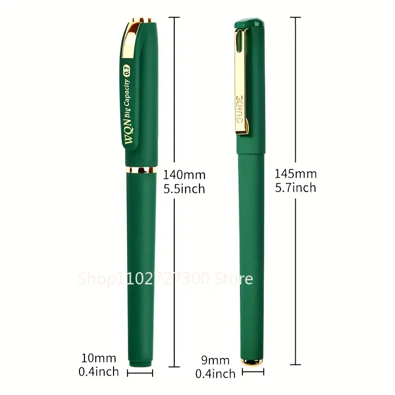 Bolígrafo de Gel de tinta verde vibrante para útiles escolares, punta fina de 1,0mm, paquete de 1/3, papelería de oficina de alta calidad