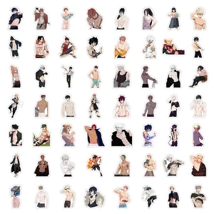 Anime Naked Muscle Man Sticker, Dekoration, Koffer, tragbarer Computer, Scrapbooking, Telefonstation, Japan Manga Kid Toy, Etikett, 10 PCs, 30 PCs, 60pcs 12 Hauptverkäufer nackt - №3
