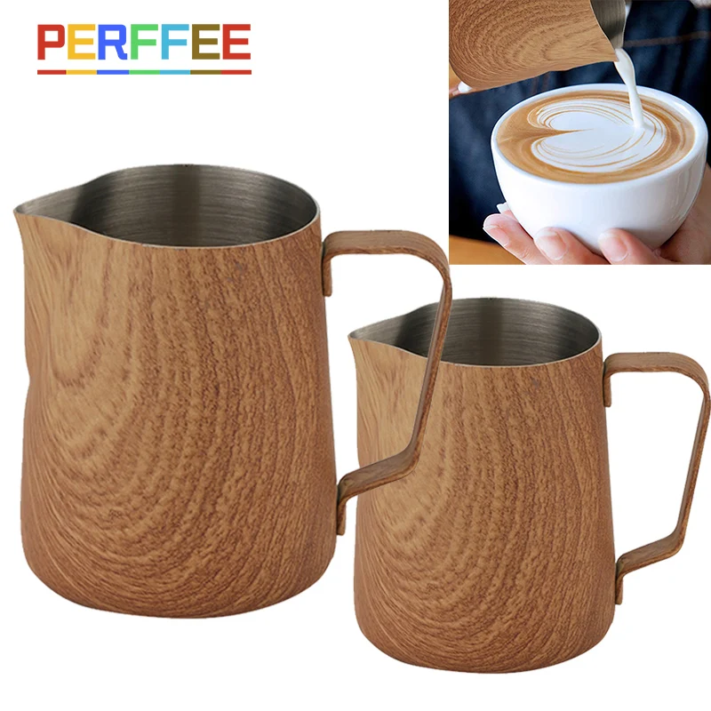 

350ML 600Ml Coffee Milk Jug Stainless Steel Milk Frothing Jug Espresso Barista Coffee Pitcher Coffee Latte Milk Frothing Pitcher