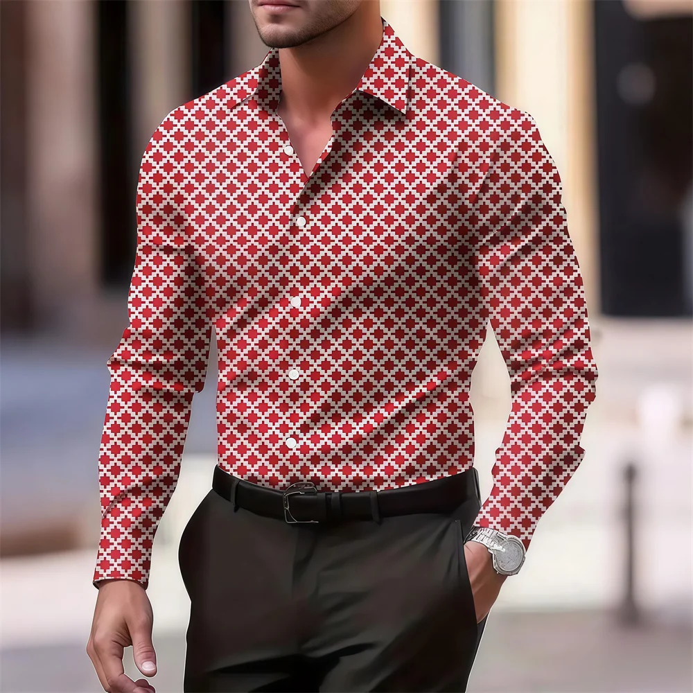 

10 Colors Summer men's Retro Plaid Shirt Fashion Casual Luxury Shirt Short Sleeve men's Hawaiian Shirt Fast Shipping