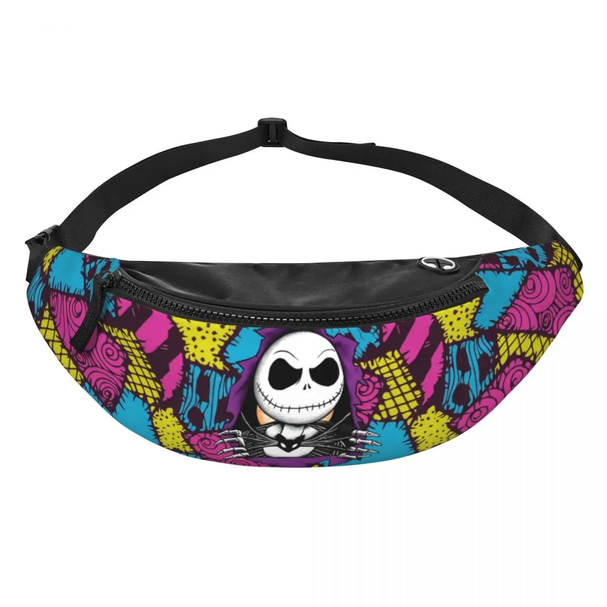 

Custom Jack Anime S-Skellingtones Fanny Pack for Men Women Fashion Crossbody Waist Bag Traveling Phone Money Pouch