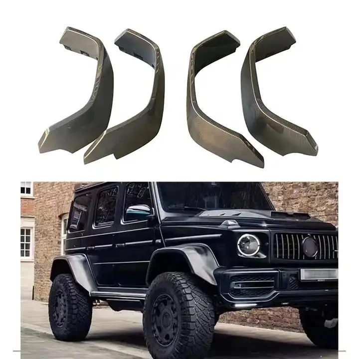 Great Quality G Wagon W464 G500 G63 4X4 Wide Over Fenders 25cm Width Wheel Flare Over Fender Dry Carbon Fiber