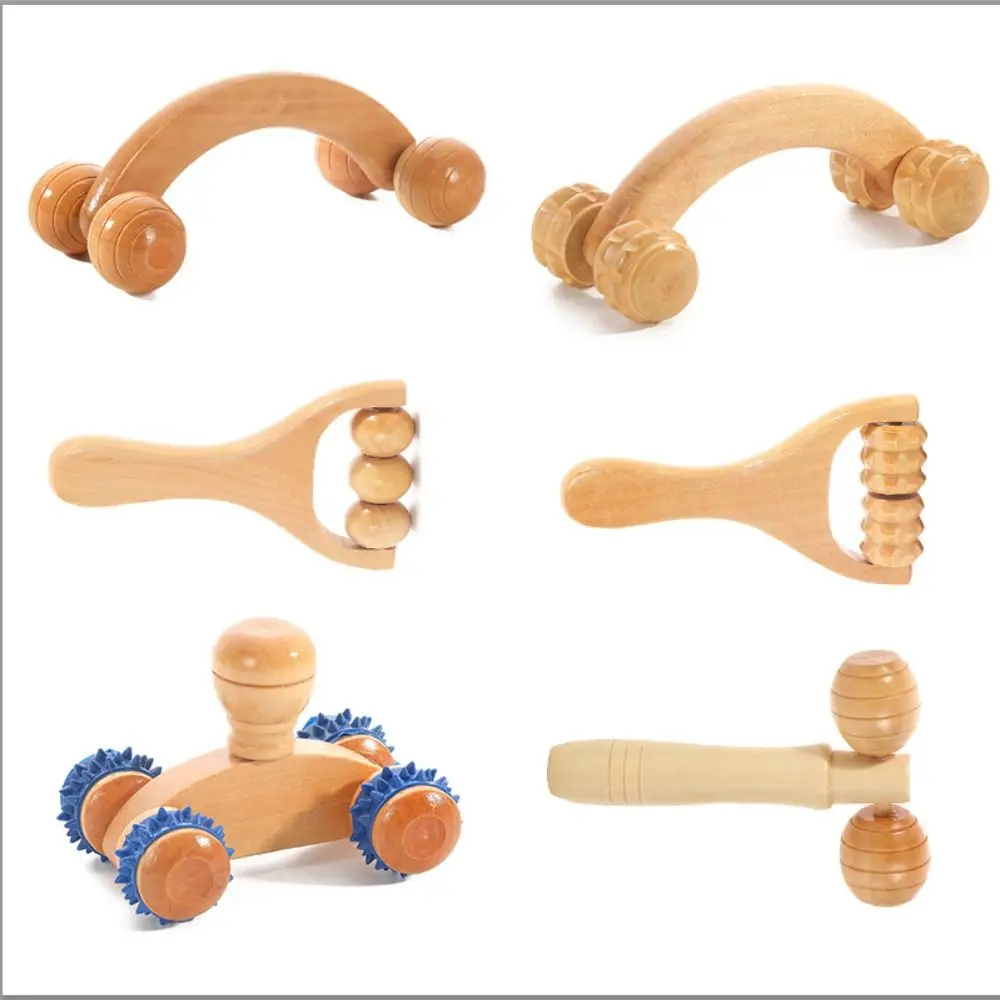 Shoulder Wood  Muscle Pain Relief Muscle Roller Sticks Body Massage Tool Trigger Point Massager Wooden Massage Roller