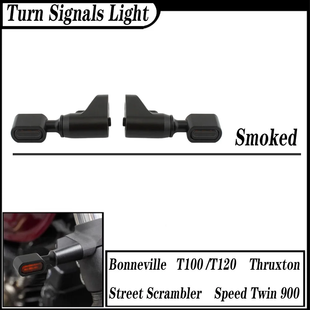 For Triumph T100 T120 STREET Twin 900 Thruxton Bobber Motorcycle Indicator Flashing Lamps Front Rear LED Turn Signals Light   ﻿