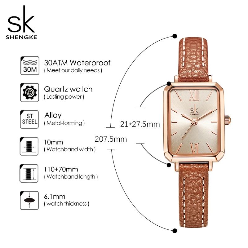 Shengke Fashion Brand Woman Watches Orginal Design Laides Quartz Wristwatches Elegant Women\'s Clock Luxury SK Relogio Feminino