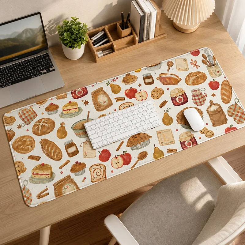 Mouse Pad Gaming Vintage Coffee Bakery printon demand HD Home Custom Mousepad XXL keyboard pad Soft Computer Desktop Mouse Pad