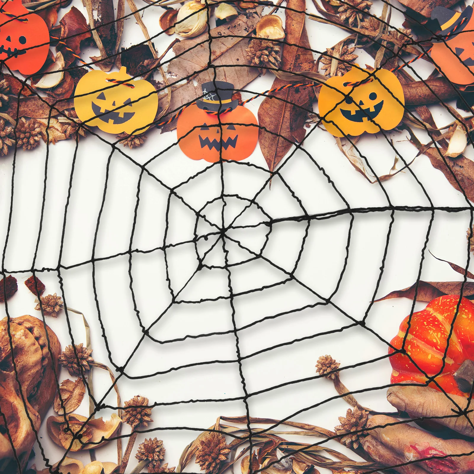 

Decoration Halloween Props Polyester Fake Spiderwebs Haunted House Eco Friendly Material